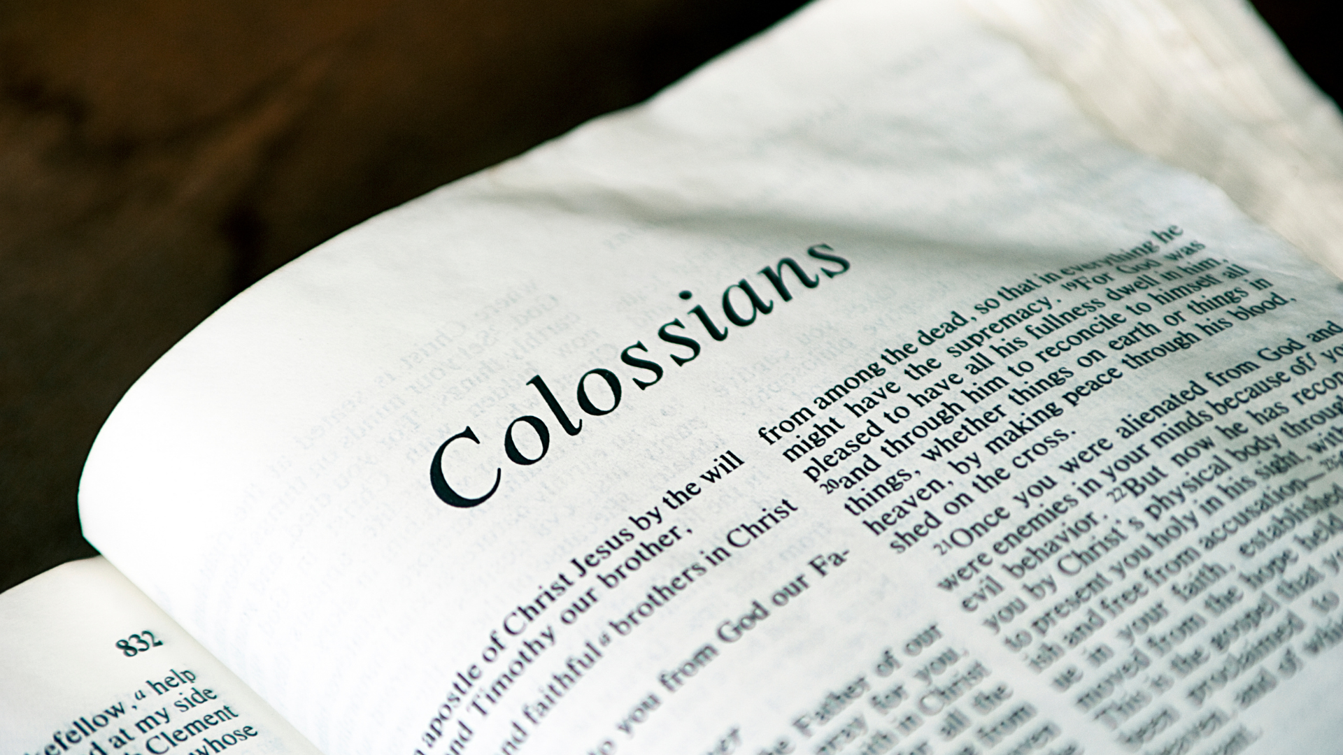 Colossians Bible study guide